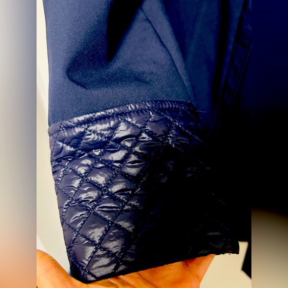 VIA SPIGA Women's Soft Shell Quilted Jacket W/Nylon Wing Collar Size M - Picture 5 of 8